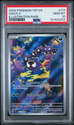 Pokemon Gastly 177/162 IR Temporal Forces Holo Rare #177 GEM MINT PSA 10 - Image 1