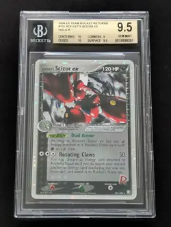 2004 Pokemon EX Rockets Scizor Ex Team Rocket Returns Holo BGS 9.5 #101 - Image 1