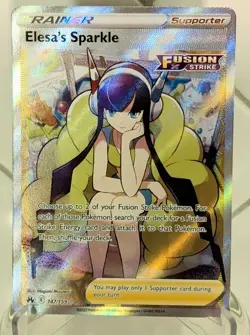 Pokemon TCG Elesa's Sparkle 147/159 Fusion Strike Ultra Rare Full Art Holo - Image 1