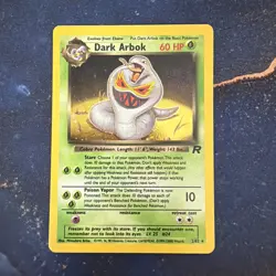 Team Rocket Pokemon TCG Dark Arbok Holo Rare 2/82 NM/LP - Image 1