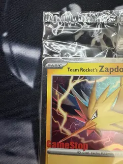 Pokemon TCG Team Rocket's Zapdos 070/182 SEALED Gamestop Promo Destined Rivals - Image 2