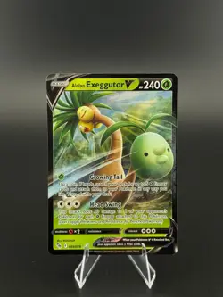 Alolan Exeggutor V Ultra Rare Pokemon GO 005/078 LP - Image 1