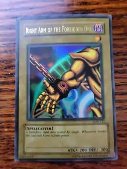 PL Right Arm of the Forbidden One LOB-122 Yu-Gi-Oh 2002 Unlimited - Image 1