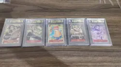 One Piece TCG Card Chinese 1st Anniversary Luffy Team 5 Set Alt Art BGS9.5&10 - Image 1
