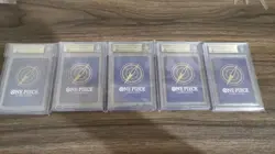 One Piece TCG Card Chinese 1st Anniversary Luffy Team 5 Set Alt Art BGS9.5&10 - Image 2