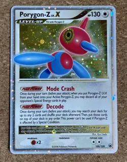 Porygon-Z LV X 100/100 Holo Rare Majestic Dawn Pokemon Card 2008 LP - Image 1
