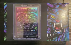 Displacer Kitten FOIL Secret Lair Black Lights & Dark Dungeons D&D - Image 1