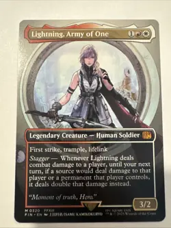Lightning, Army of One (0320) (Borderless) Final Fantasy Regular - Image 1