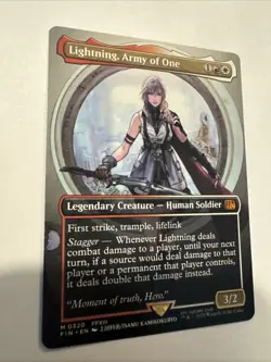 Lightning, Army of One (0320) (Borderless) Final Fantasy Regular - Image 2