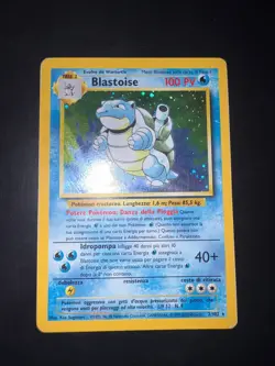 Carta Pokemon Blastoise 2/102 Set Base Holo ITA - Image 1