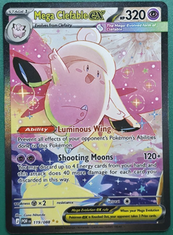 Mega Clefable ex 119/088 Pokemon Perfect Order NM - Image 1