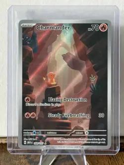 Pokemon 151 Charmander Illustration Rare #168 Pack Fresh - Image 1