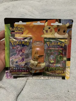 Pokemon Back to School Eraser Pack Eevee Evolving Skies Astral Radiance Unopened - Image 1