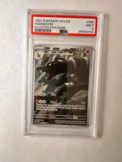 Pokemon Houndoom Shrouded Fable 066/064 Illustration Rare PSA 9 Mint TCG - Image 1