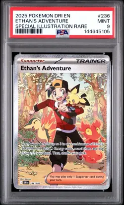 Pokemon TCG Ethan’s Adventure 236/182 SIR Destined Rivals PSA 9 - Image 1