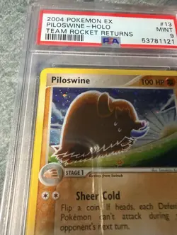 2004 Pokemon Ex Team Rocket Returns #13 Piloswine-Holo Team Rocket Returns PSA 9 - Image 2