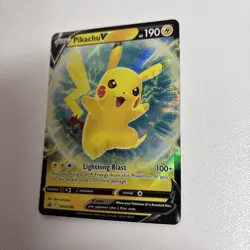 Pikachu V SWSH198 Black Star Promo Pokemon Card NM - Image 2