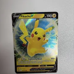 Pikachu V SWSH198 Black Star Promo Pokemon Card NM - Image 4