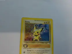 Pichu 12/111 Holo Rare Neo Genesis Pokemon VINTAGE HEAVILY PLAYED - Image 2
