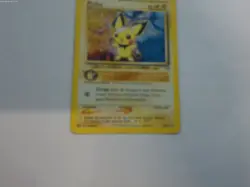 Pichu 12/111 Holo Rare Neo Genesis Pokemon VINTAGE HEAVILY PLAYED - Image 3