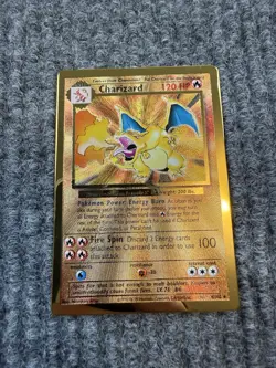 Pokemon Card Charizard 4/102 Gold Metal Celebrations UPC 25th Anniversary - Image 1