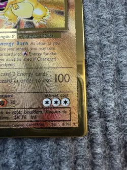 Pokemon Card Charizard 4/102 Gold Metal Celebrations UPC 25th Anniversary - Image 2