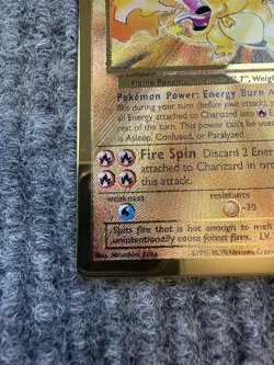 Pokemon Card Charizard 4/102 Gold Metal Celebrations UPC 25th Anniversary - Image 3