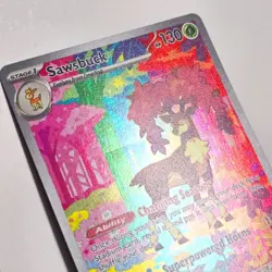 Pokemon Sawsbuck 166/162 Secret Rare Temporal Forces Ungraded Excellent Holo - Image 2