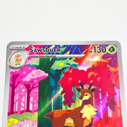 Pokemon Sawsbuck 166/162 Secret Rare Temporal Forces Ungraded Excellent Holo - Image 5