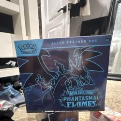 Pokemon TCG Mega Evolution Phantasmal Flames Elite Trainer Box Mega Charizard - Image 1