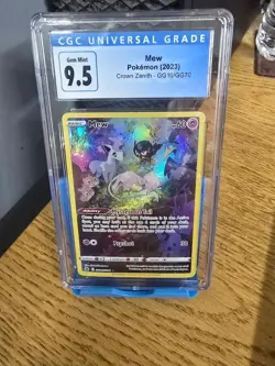 Mew GG10/GG70 Galarian Gallery Crown Zenith Pokemon Card CGC 9.5 CGC 10 - Image 1