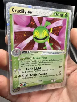 Cradily ex 90/95 Holo Team Magma vs Team Aqua Pokemon SWIRL damage - Image 2