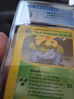 Dark Venusaur Cgc 9 Mint Best Of Game Promo 7 Promos Pokemon Card 2003 NM Blue L - Image 4