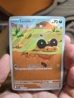 Pokemon TCG Sandile Illustration Rare Black Bolt 135/086 Nm - Image 1