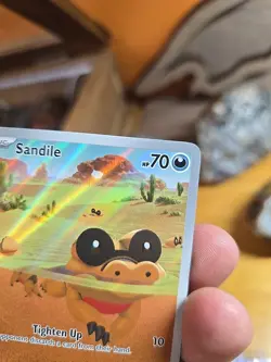Pokemon TCG Sandile Illustration Rare Black Bolt 135/086 Nm - Image 2