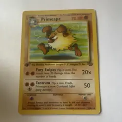 Primeape 43/64 Jungle 1st Edition Regular – Uncommon – Pokemon TCG – 70 HP - Image 1
