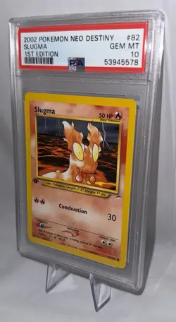 2002 Pokemon Neo Destiny #82 Slugma – 1st Edition – PSA 10 GEM MINT - Image 3