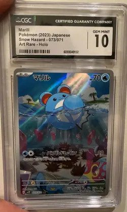 3 card Pokemon Slab Lot - Including Glaceon, Marill, Quaxly - Image 4