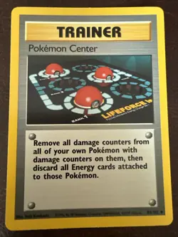 Pokemon Center 85/102 Base Set Series Uncommon Pokemon TRAINER Card 1999 LP - Image 1
