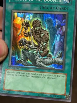 Tribute to The Doomed MRD-057 MRD Super Rare 1st Edition FOIL SHIFT ERROR Yugioh - Image 4