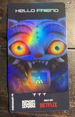 Mcdonalds Demon Hunters Photo Card Saja Boys Special Jinu RARE W/Unused Code - Image 2