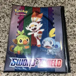 Pokemon Sword And Shield Six Page Jumbo Card Binder - Starters/Legendaries 6x8 - Image 1