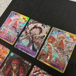 One Piece Card Game Monkey D Luffy Card Set 6 Card Promo SR Authentic - Image 3