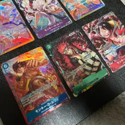 One Piece Card Game Monkey D Luffy Card Set 6 Card Promo SR Authentic - Image 4