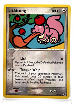 Lickitung 37/112 FireRed LeafGreen Pokemon Card 2004 LP - Image 1