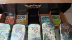 Pokemon TCG Galar Pals set New Factory Sealed Lot Of 5 Mini Tins & 4 Bonus Cards - Image 1