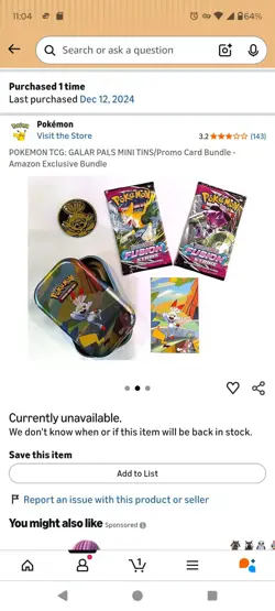 Pokemon TCG Galar Pals set New Factory Sealed Lot Of 5 Mini Tins & 4 Bonus Cards - Image 4