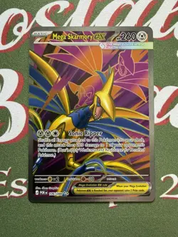 Mega Skarmory ex Ultra Rare Full Art 106/088 Pokemon Perfect Order Card NM Fresh - Image 1