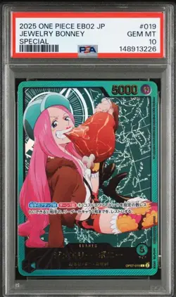 PSA 10 Jewelry Bonney Leader Alternate Art Gold OP07-019 2025 ONE PIECE Card JP - Image 1
