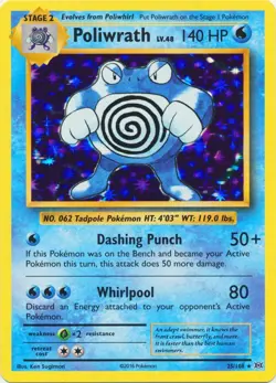 Poliwrath 25/108 Holo XY Evolutions Pokemon Card NM - Image 1